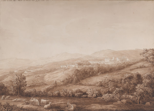 View of Marino in the Alban Hills