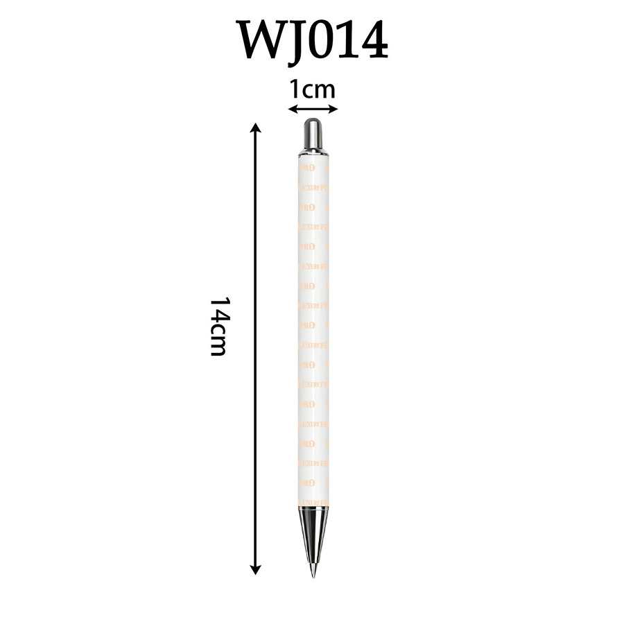 Bright Chrome Thermal Transfer Pen Without Pen Hanger Or Cap