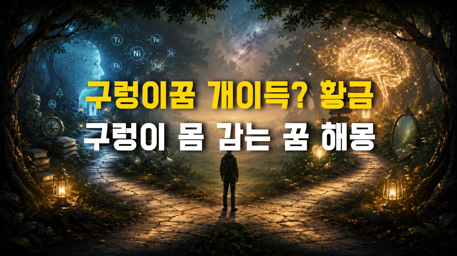구렁이꿈 개이득? 황금 구렁이 몸 감는 꿈 해몽