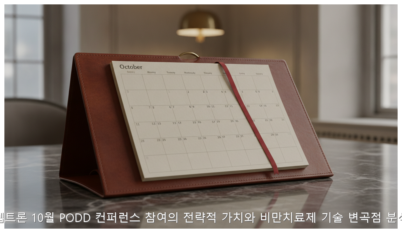 펩트론 10월 PODD 컨퍼런스 참여의 전략적 가치와 비만치료제 기술 변곡점 분석 핵심 안내 및 분석 인포그래픽 (2)