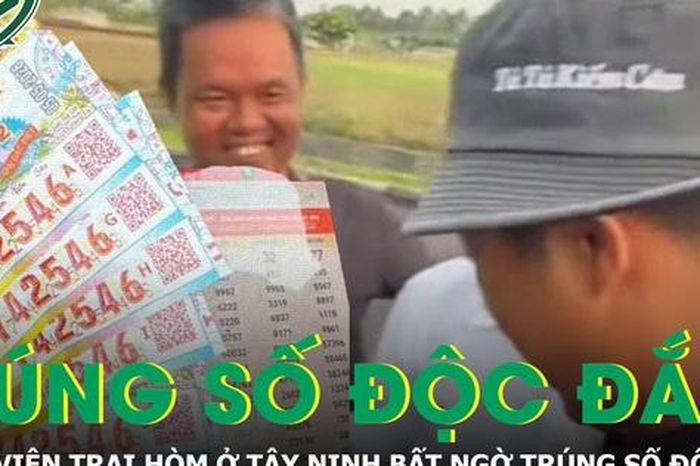 Nhân viên trại hòm ở Tây Ninh bất ngờ trúng 5 vé độc đắc - Báo Sức Khỏe &amp; Đời Sống