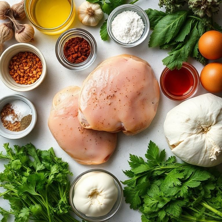 Ingredients for Easy Soy Garlic Chicken Thighs Recipe Ready in 30 Minutes - Quick, Crispy & Flavorful