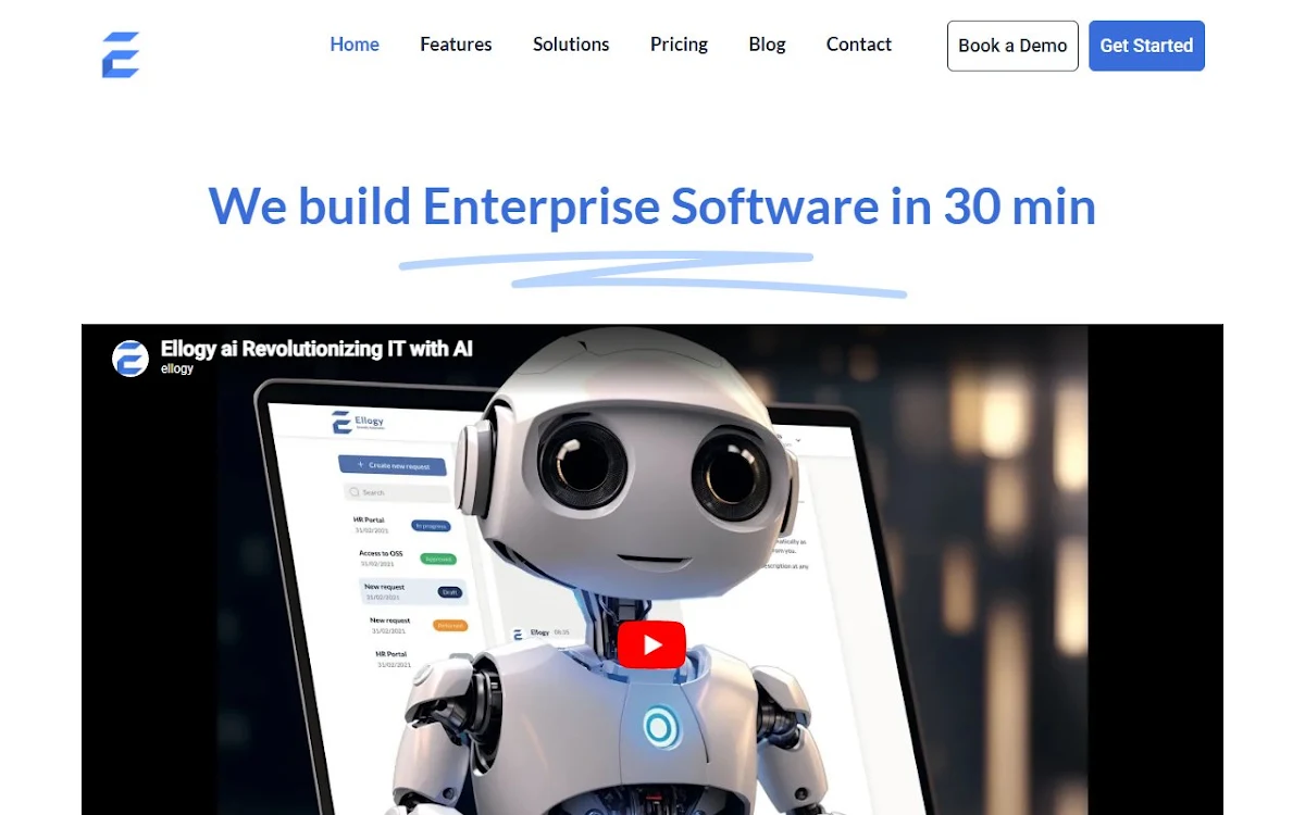Captura de Ellogy, your AI Business Analyst