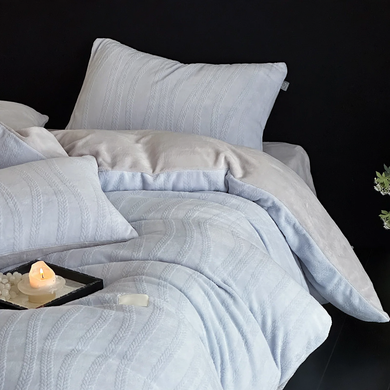 Fleece Bedding, 4-Piece, Anti-static, Winter