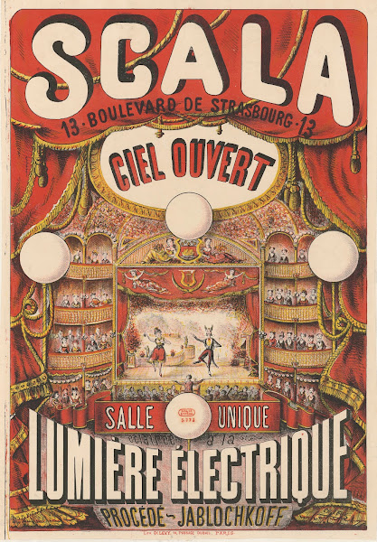 Scala Ciel ouvert Salle éclairée à la lumière électrique 1879