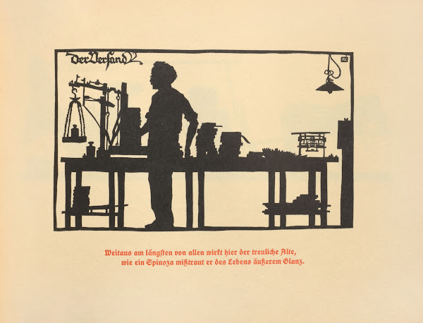 Die Schriftgiesserei im Schattenbild Pl23 1936