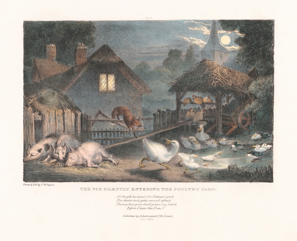 The Fox Silently Entering the Poultry Yard 1836