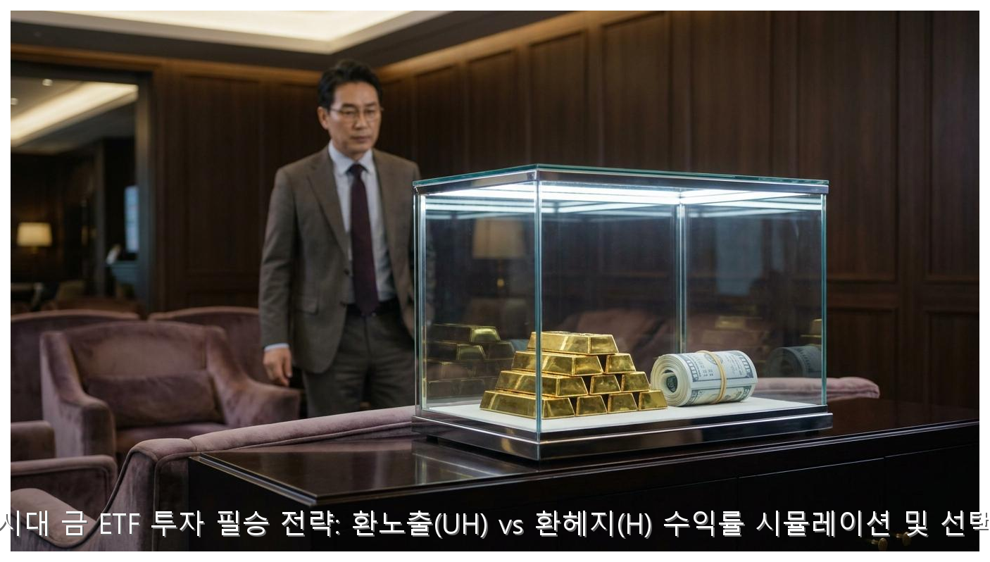 고환율 시대 금 ETF 투자 필승 전략: 환노출(UH) vs 환헤지(H) 수익률 시뮬레이션 및 선택 가이드 핵심 안내 및 분석 인포그래픽 (3)