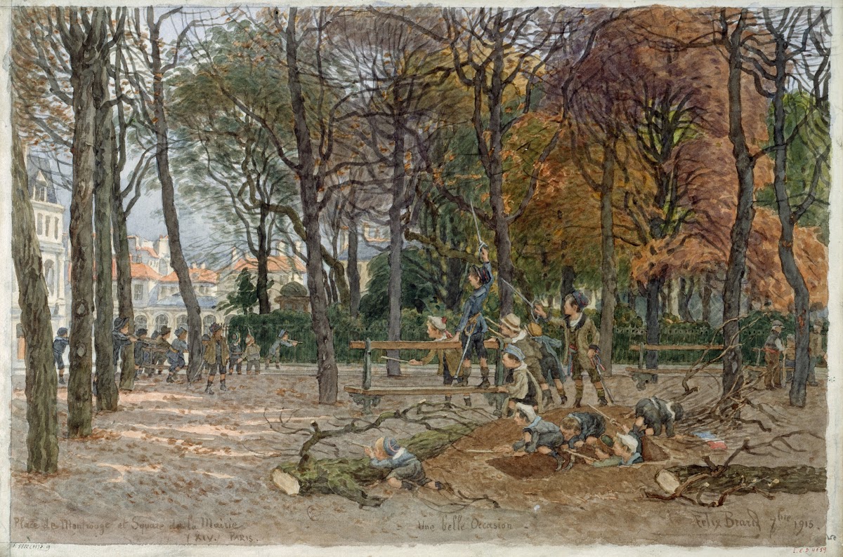 Place de Montrouge square de la Mairie 1915
