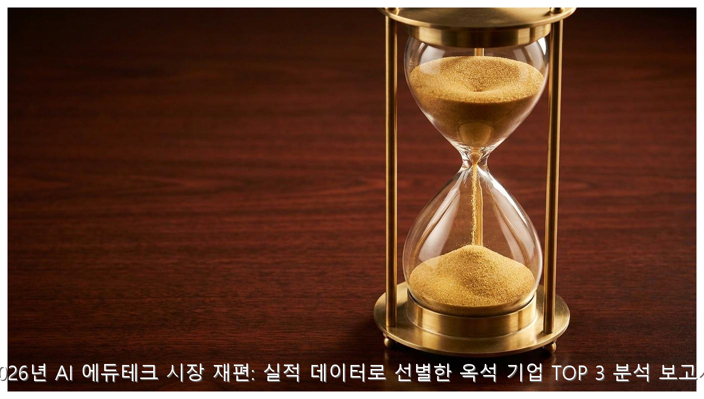 2026년 AI 에듀테크 시장 재편: 실적 데이터로 선별한 옥석 기업 TOP 3 분석 보고서 핵심 안내 및 분석 인포그래픽 (2)