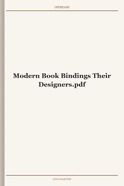 Modern Book Bindings Their Designers