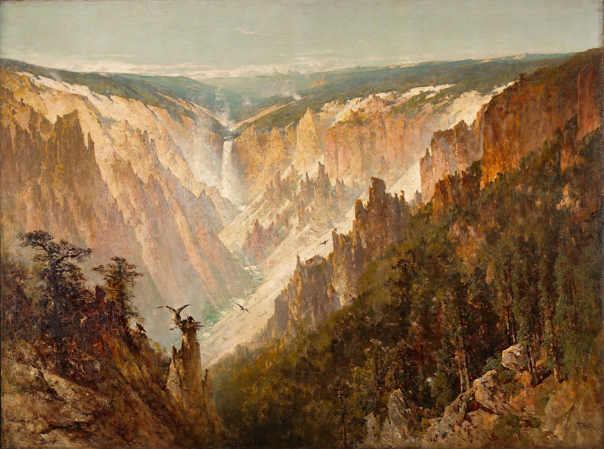 The Grand Canyon of the Yellowstone ca 1884