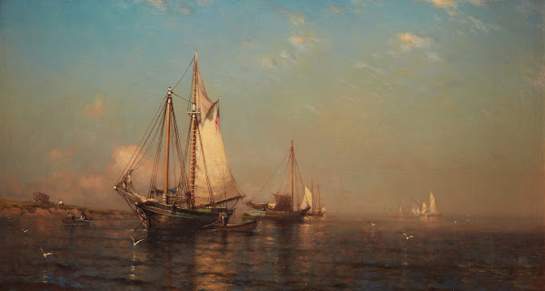 Calm Morning Boars Head New Hampshire 1879