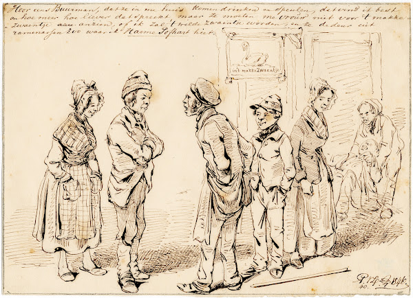 Karik ruzie bij een café 1846
