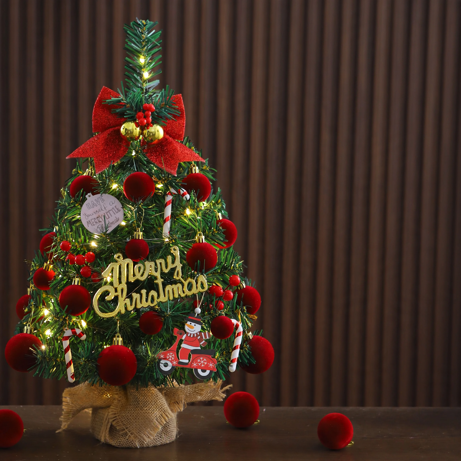 Mini Christmas tree made of PVC, 45 cm or 60 cm