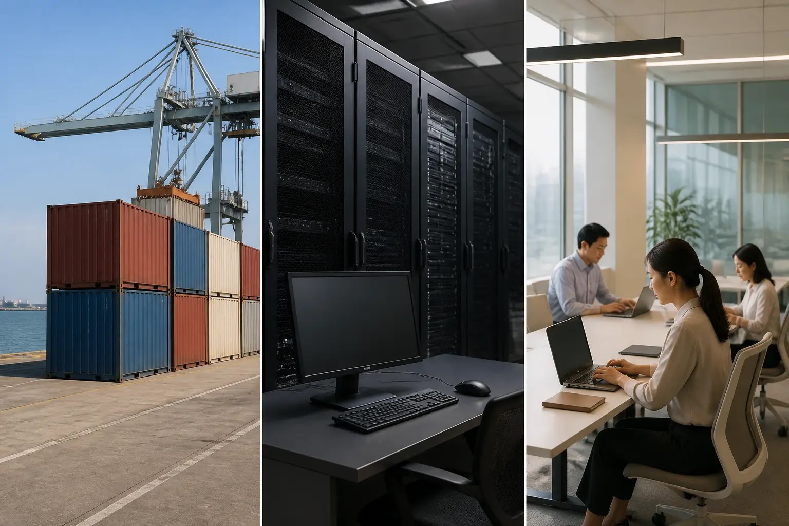 AI-generated Business Daily Brief multi-story editorial montage