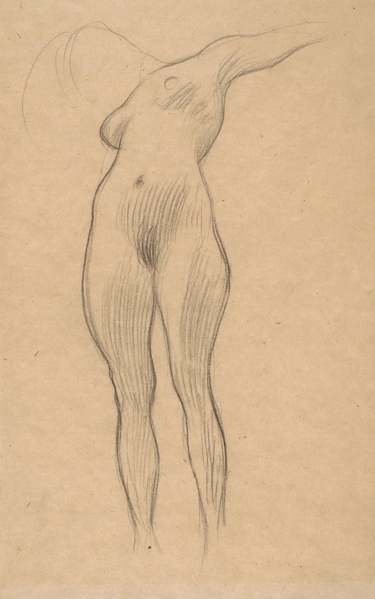 Floating Woman with Outstretched Arm Study for Medicine 1900 1901