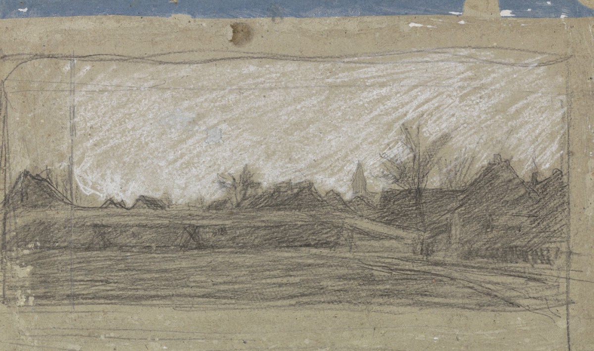 Gezicht op een dorp 1874   1925