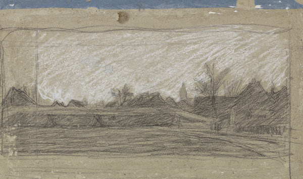 Gezicht op een dorp 1874   1925