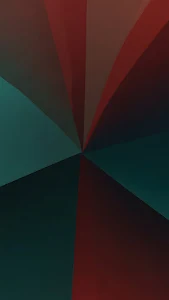Geometric Abstract with Teal and Dark Red Tones