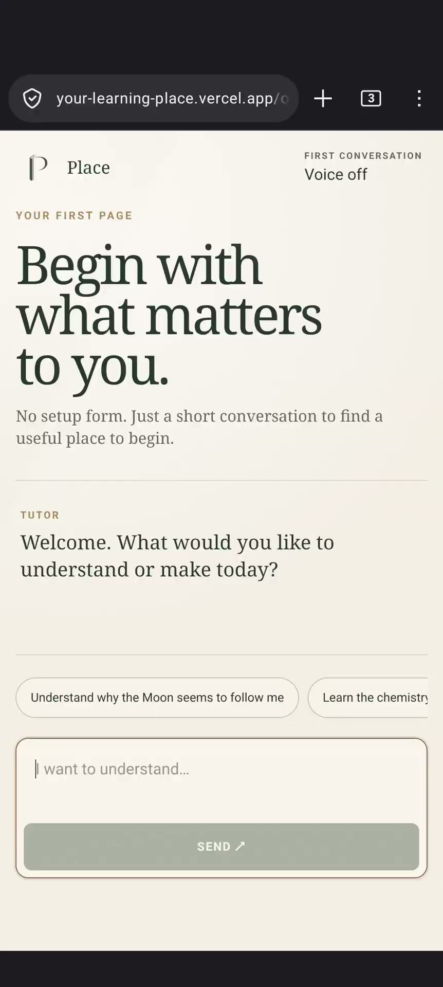 Your Place To Learn project preview