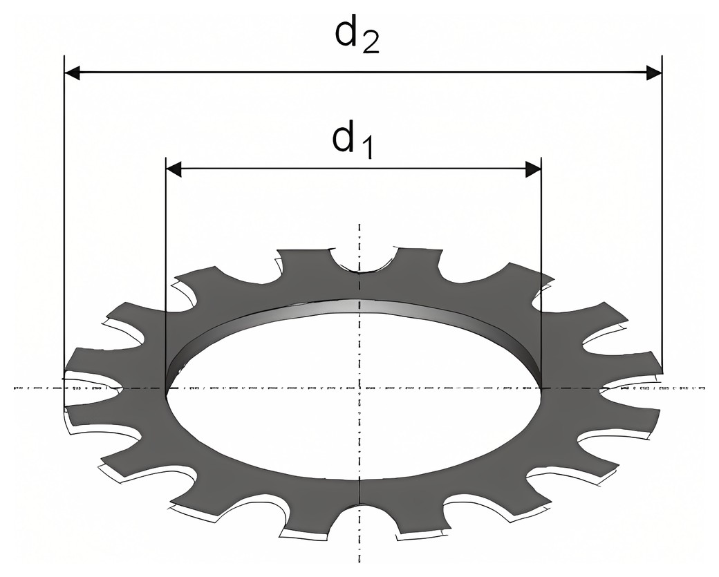 DIN 6797 A/J – Technický výkres