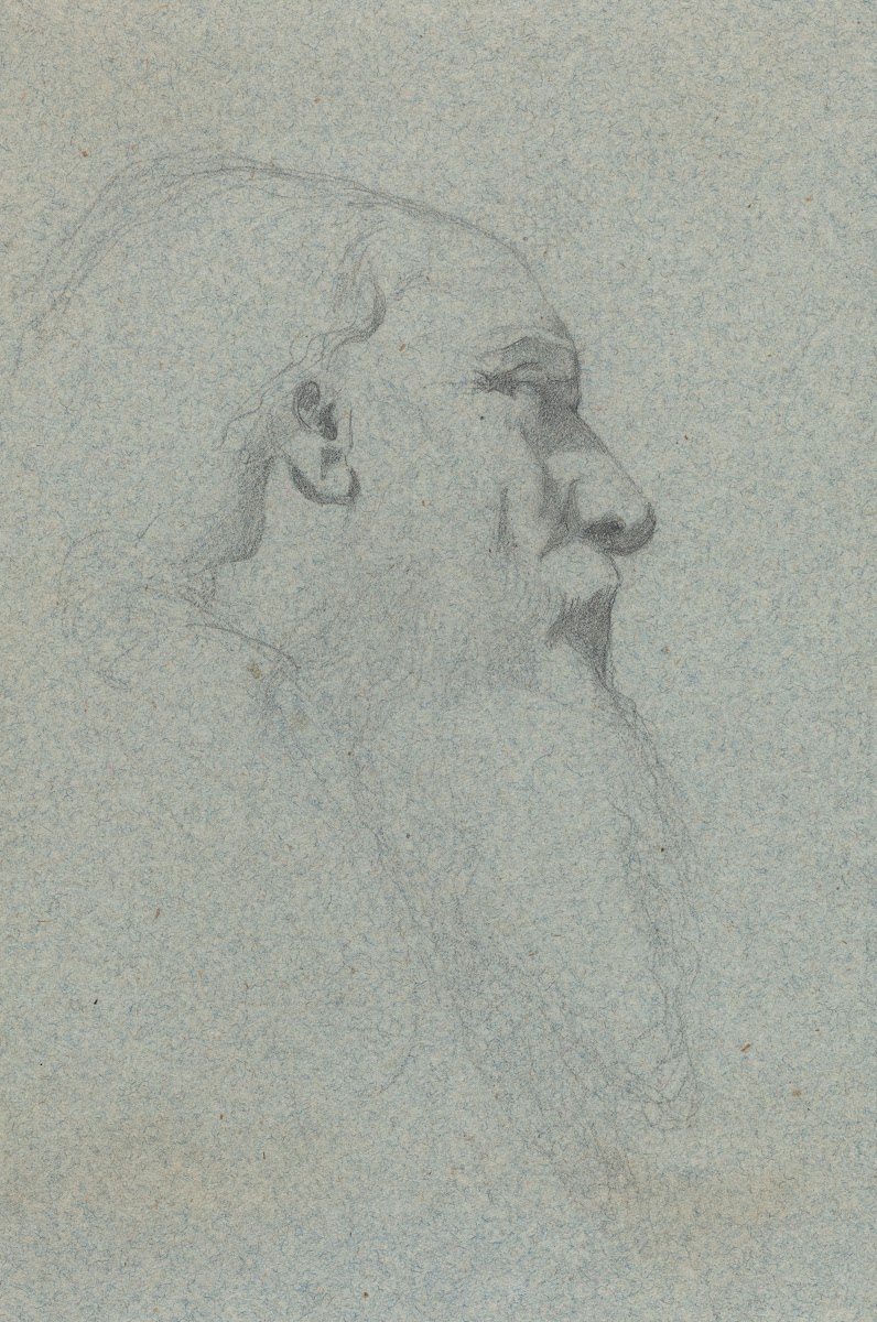 Head of a Bearded Man Looking Right