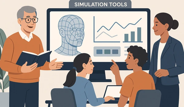 Ilustración sobre herramientas de simulación