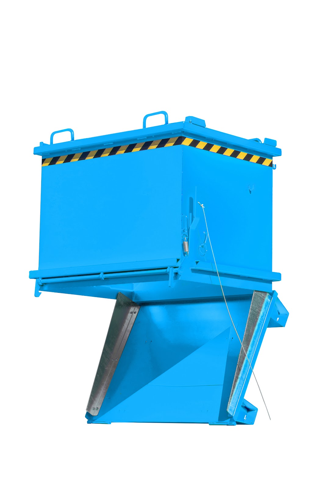 Bodemklepcontainer SB 1000, gelakt, Lichtblauw