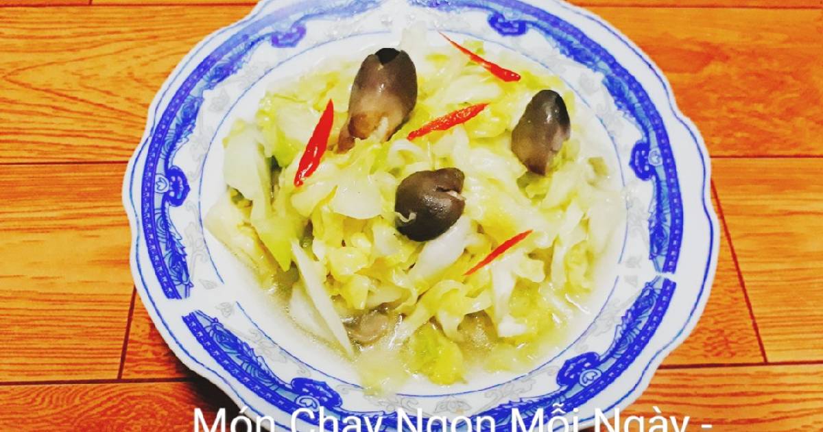 Bắp su xào nấm chay