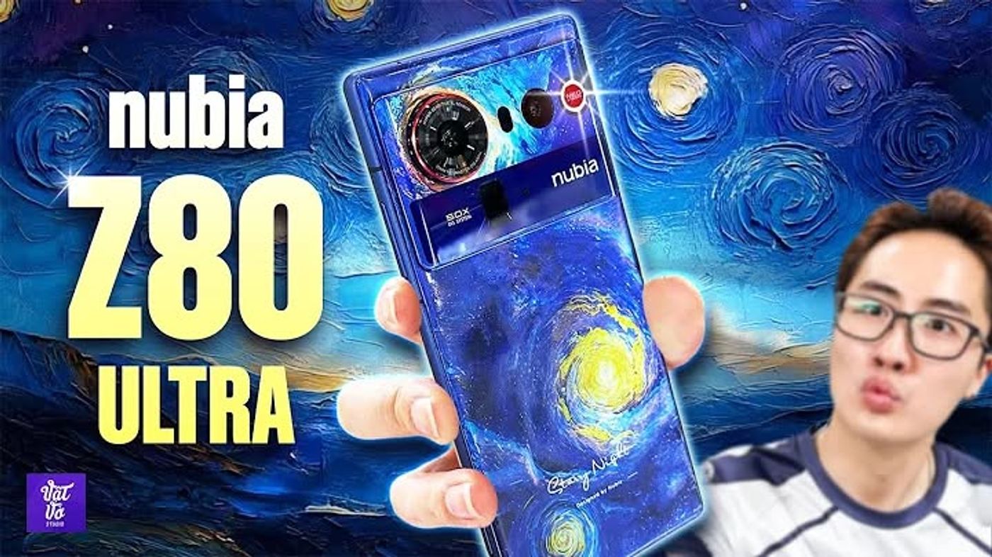 Mở hộp siêu phẩm Nubia Z80 Ultra Starry Night cực đẹp, giá 20 triệu về Việt Nam, via YouTube Video F