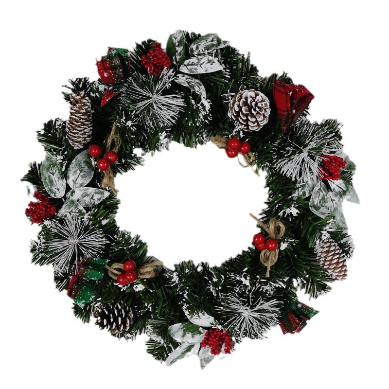 Christmas wreath made of PVC, handmade