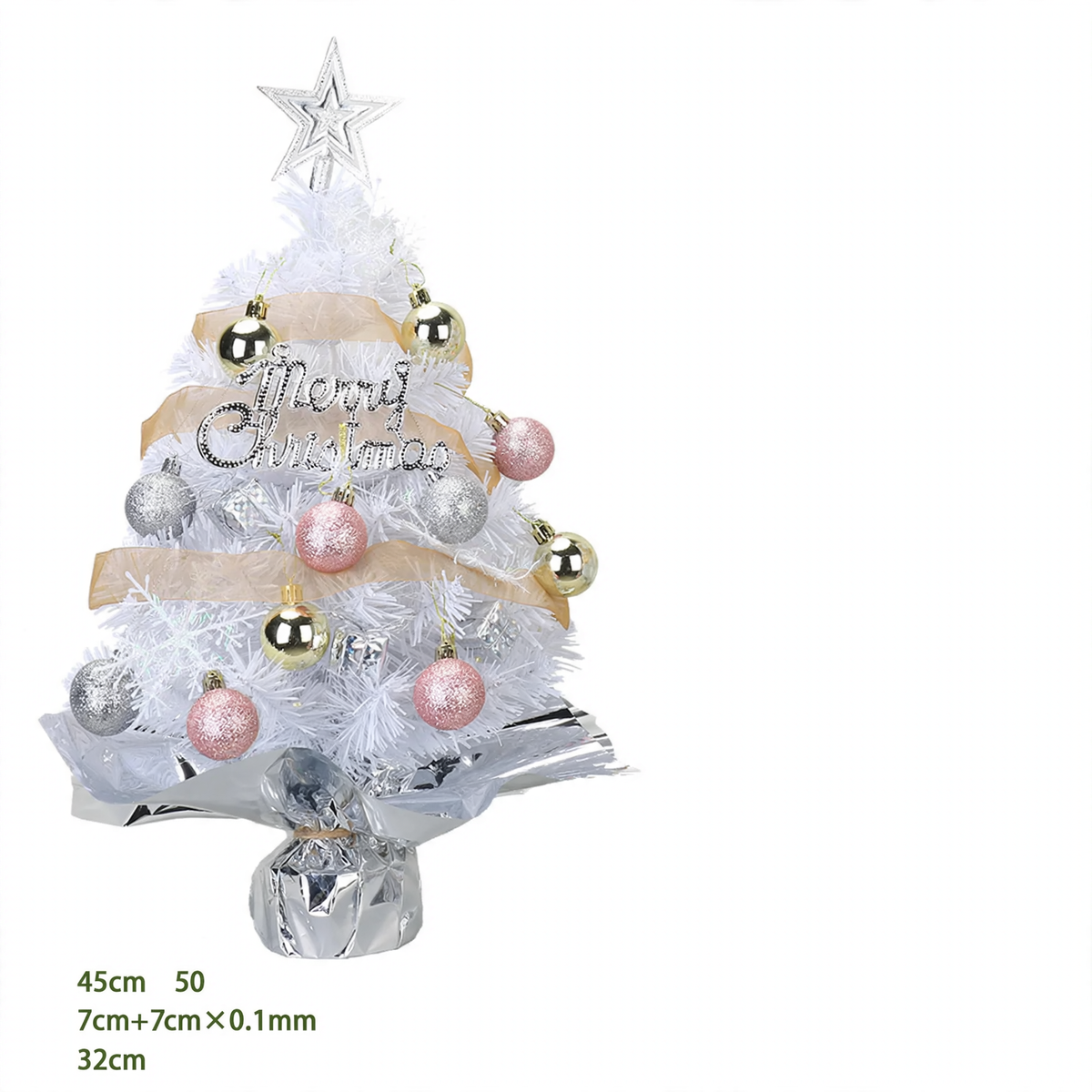 Mini-Weihnachtsbaum aus PVC, 45 cm oder 60 cm