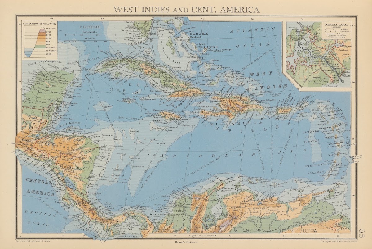West Indies and Central America 1942