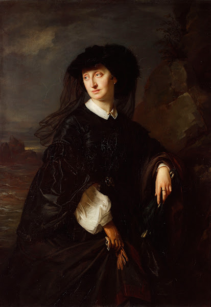 Portrait of Julia Simmler née Hoeggenstaller artists wife 1863