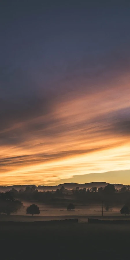 Landscape, Nature, UK, Sky, Clouds, Trees 5K Phone Wallpaper