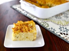 Ăn nóng hay nguội đều được. Kugel là một món ăn của người Do Thái gần giống với pudding được làm từ trứng, chất béo, tinh bột, còn Lokshen trong tiếng Do Thái có nghĩa là mì.