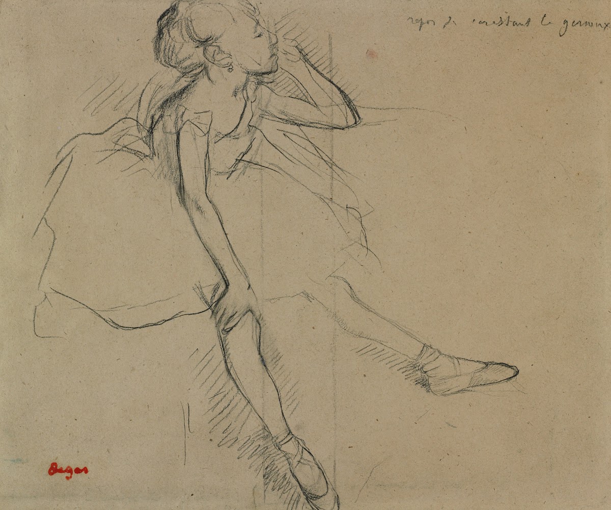 Ballet Dancer in Repose c 188082