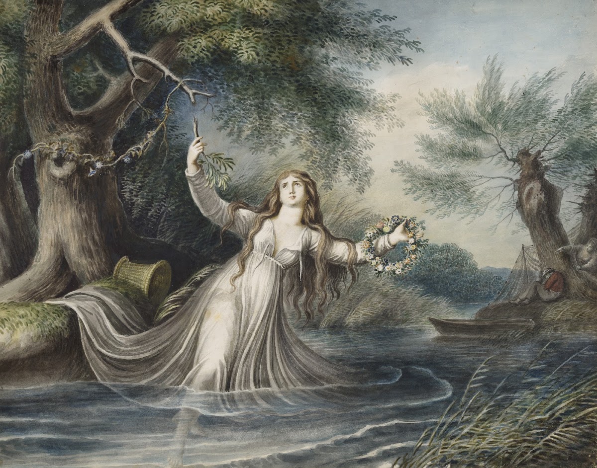 Hamlet IV 7 Ophelia falling into the water 1829