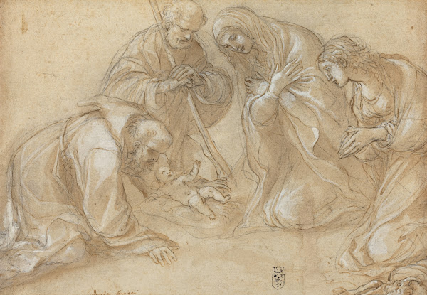 The Nativity with Saints Francis and Agnes c 1605