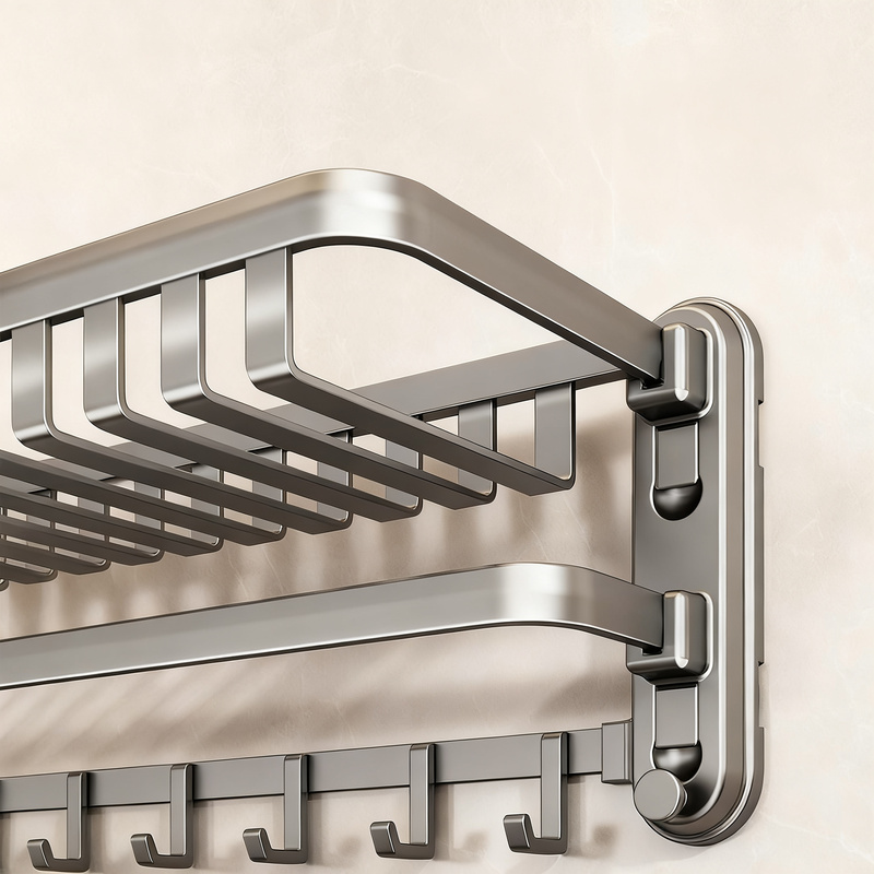 Towel holder with suction cup for bathroom