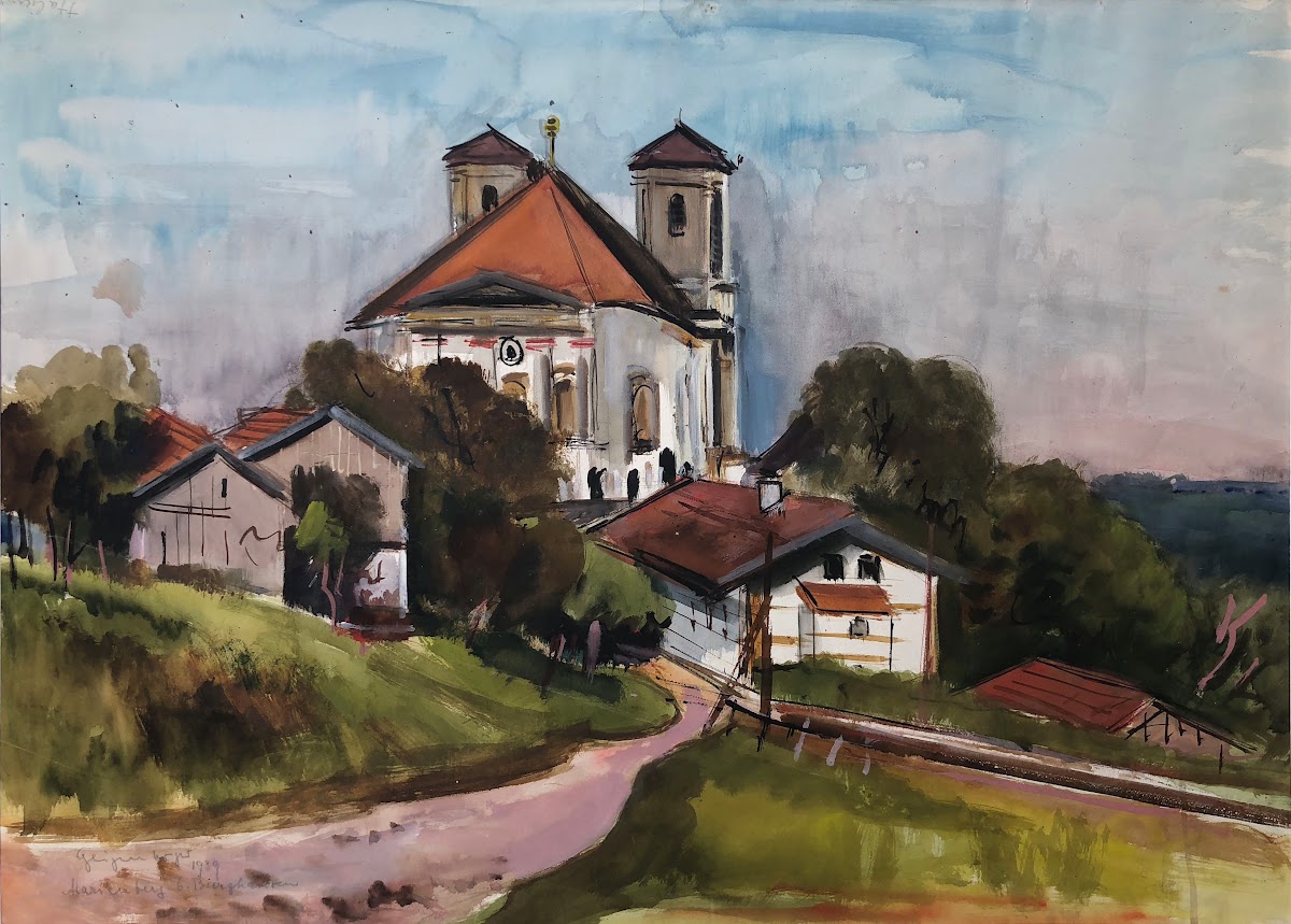 Wallfahrtskirche Marienberg bei Burghausen 1939