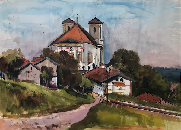 Wallfahrtskirche Marienberg bei Burghausen 1939