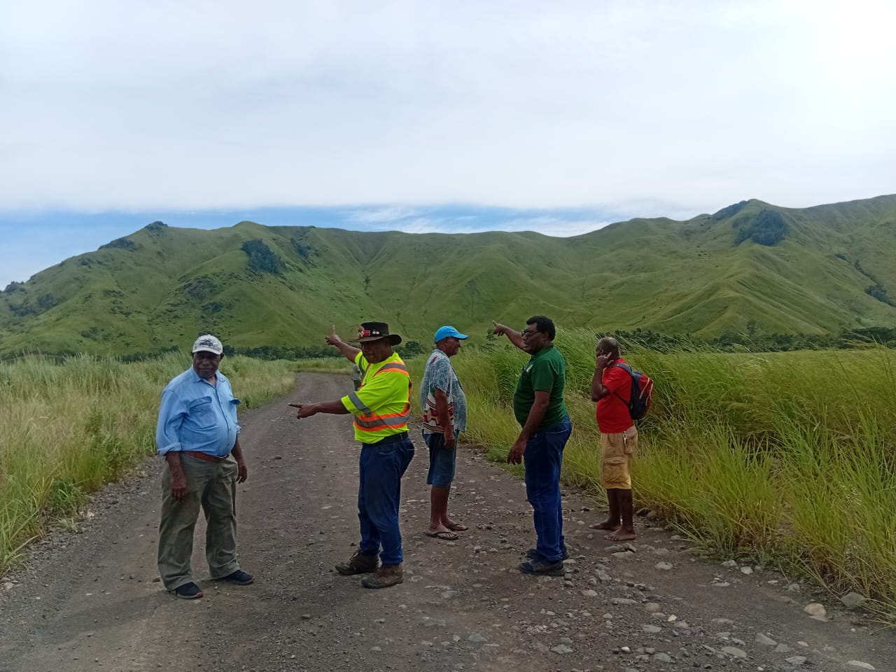 Field team surveying the project area