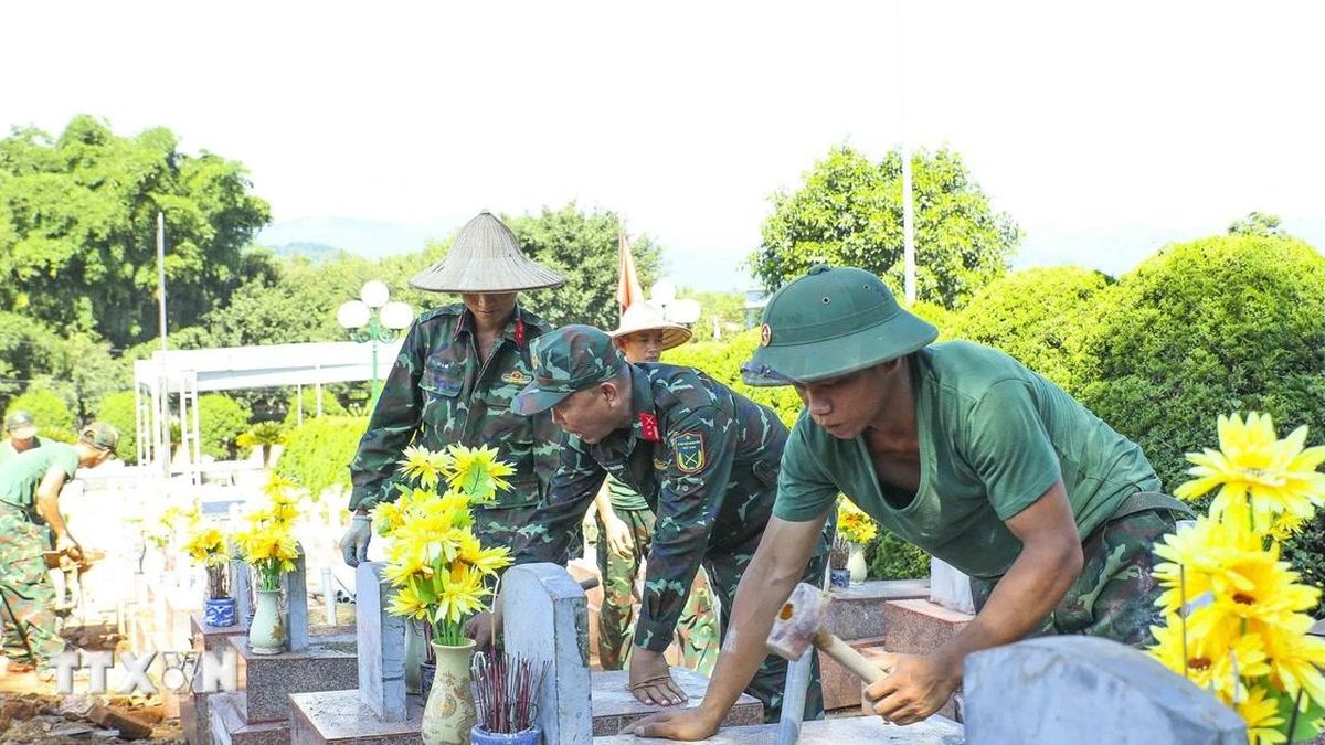 Điện Biên tăng tốc thực hiện chiến dịch xác định danh tính hài cốt liệt sỹ - Báo VietnamPlus