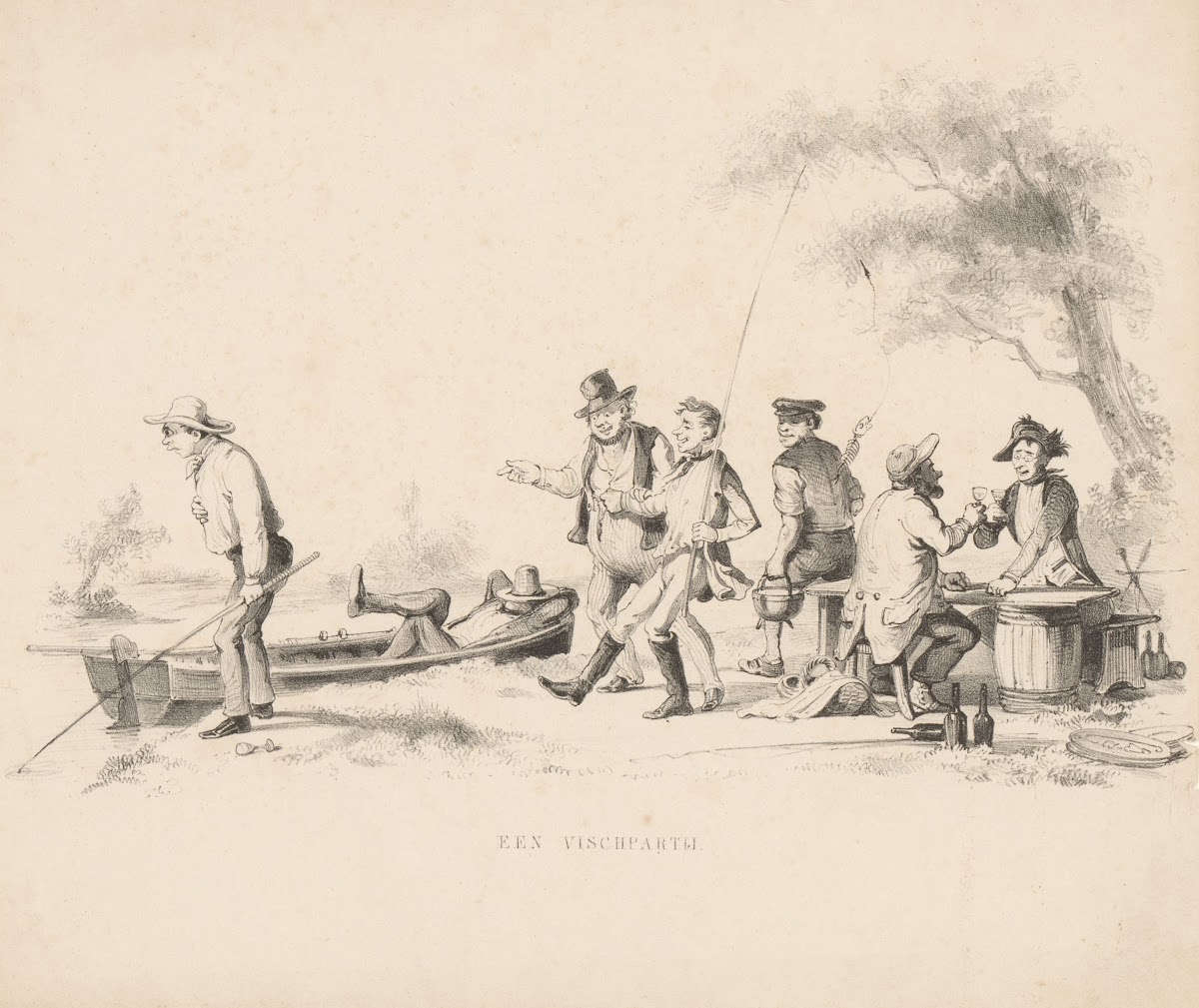 Vissers en drinkende mannen 1832   1897