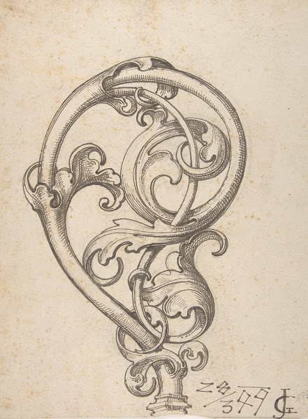 Gothic Leaf Scroll 1899