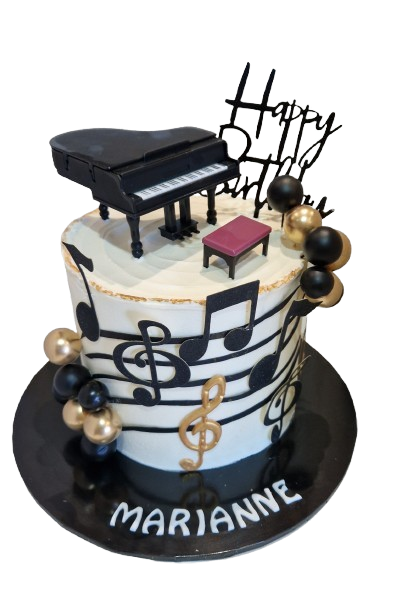 Music Themed Buttercream Cake CB-NC729