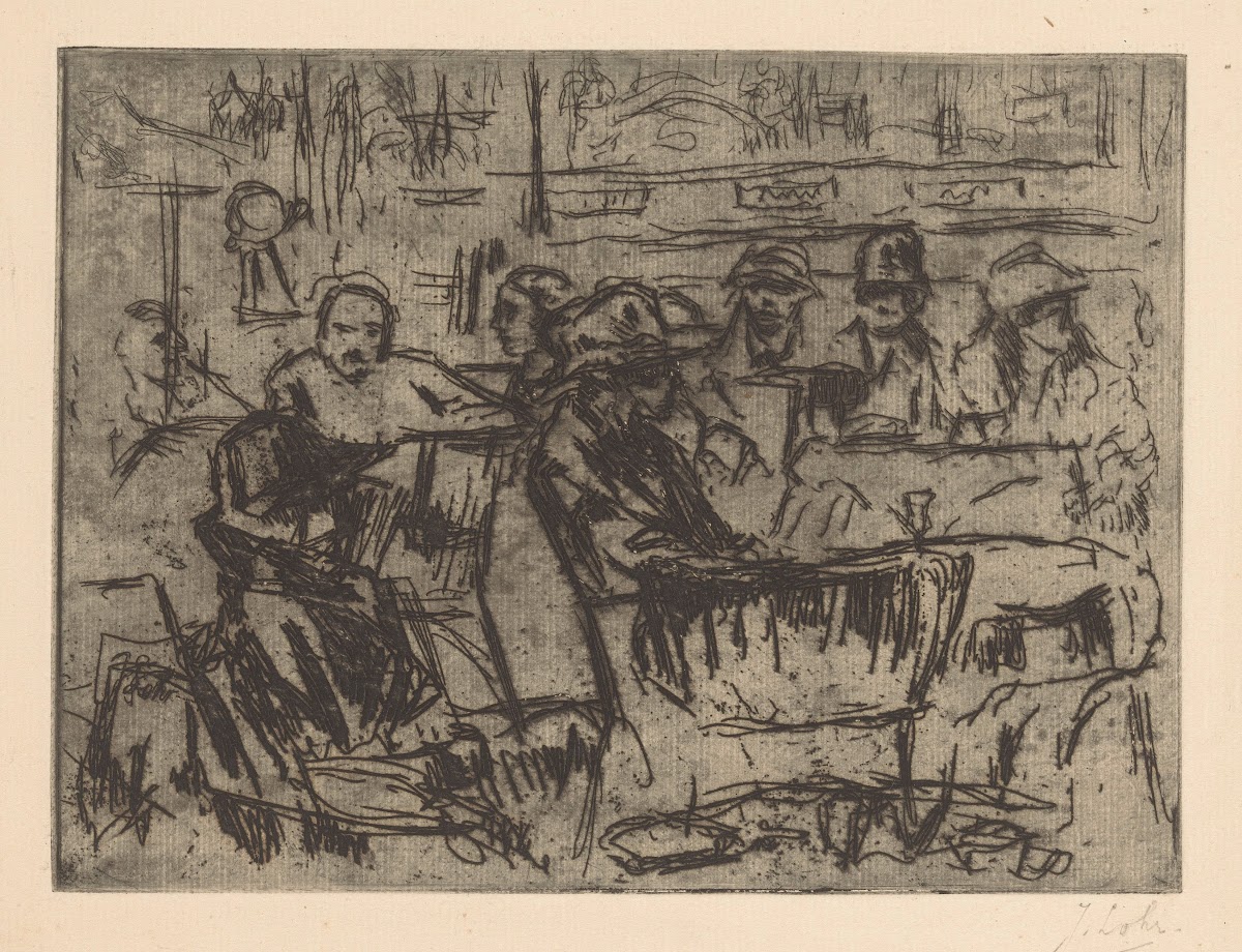 Interior of a cafe 20th century