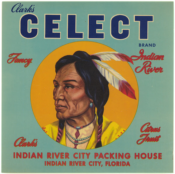 Clarks Celect Brand Fancy Citrus Fruit Label 1930 1950